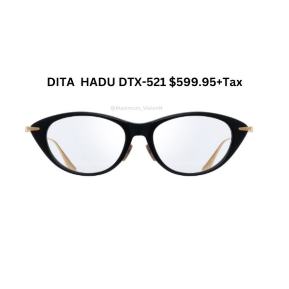 New DITA cat eye eyeglasses model HADU DTX-521& Case $600 authentic - Picture 2 of 6